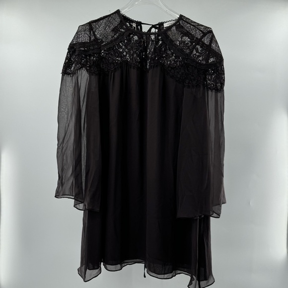 NWT - Rebecca Taylor Silk Boxy Lace Dress - Size 6 - Picture 13 of 13